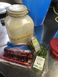 kimchi desem cranberries koriander